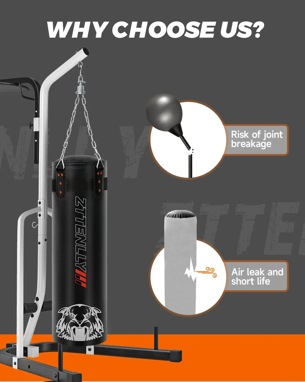 Hanging Punching Bag - Pre-Filled,  Leather, Excellent Rebound - Heavy Boxing Bag for Adults Kids Great for Boxing, , Kickboxing…