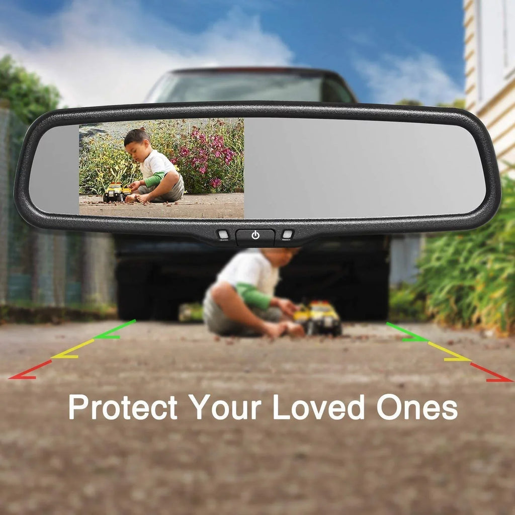'- T2 Backup Camera for Car/Trucks,  Look Rear View Mirror Camera Monitor with IP68 Waterproof Super Night Vision Back Up Camera