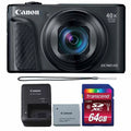 Canon PowerShot SX740  20.3MP Digital Camera Black with 64GB Memory card