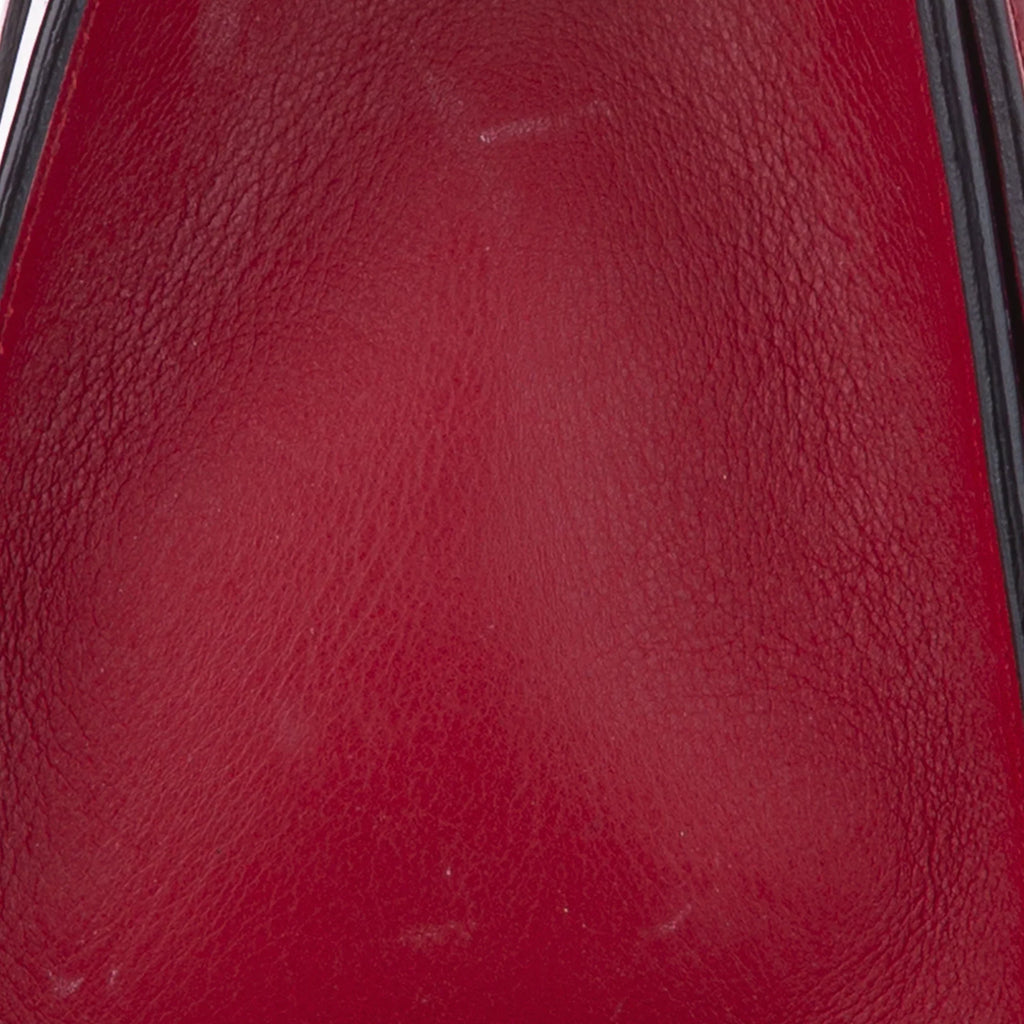 Pre-Owned Gucci Small Padlock Crossbody Bag Calf Leather Red Women (Good)