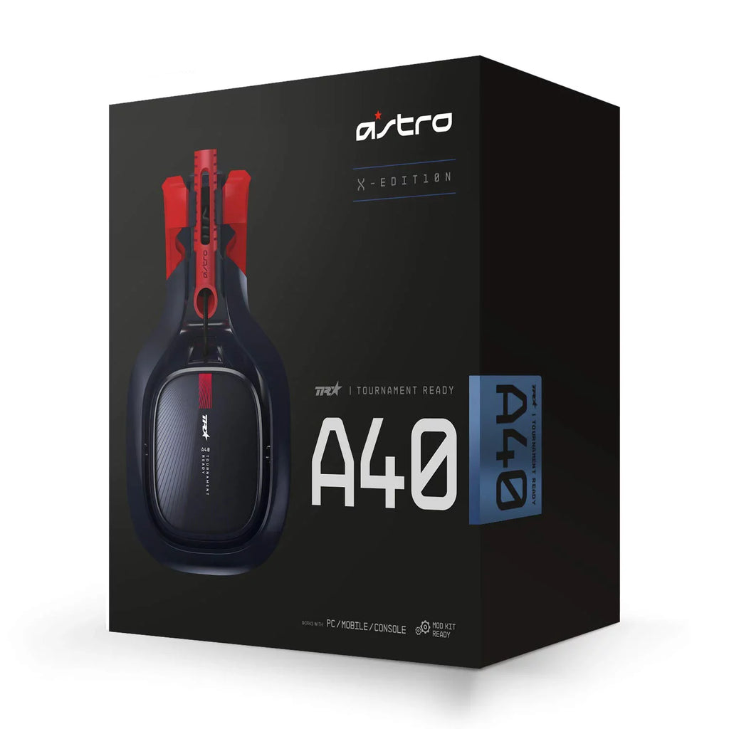 Pre-Owned  Gaming A40  X-Edition Headset For Xbox Series X | S|One, PS5, PS4, , Mac, Nintendo Switch Black/Red (Refurbished: Like New)