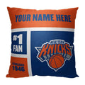 New York Knicks  "Color Block" Personalized 18" x 18" Pillow