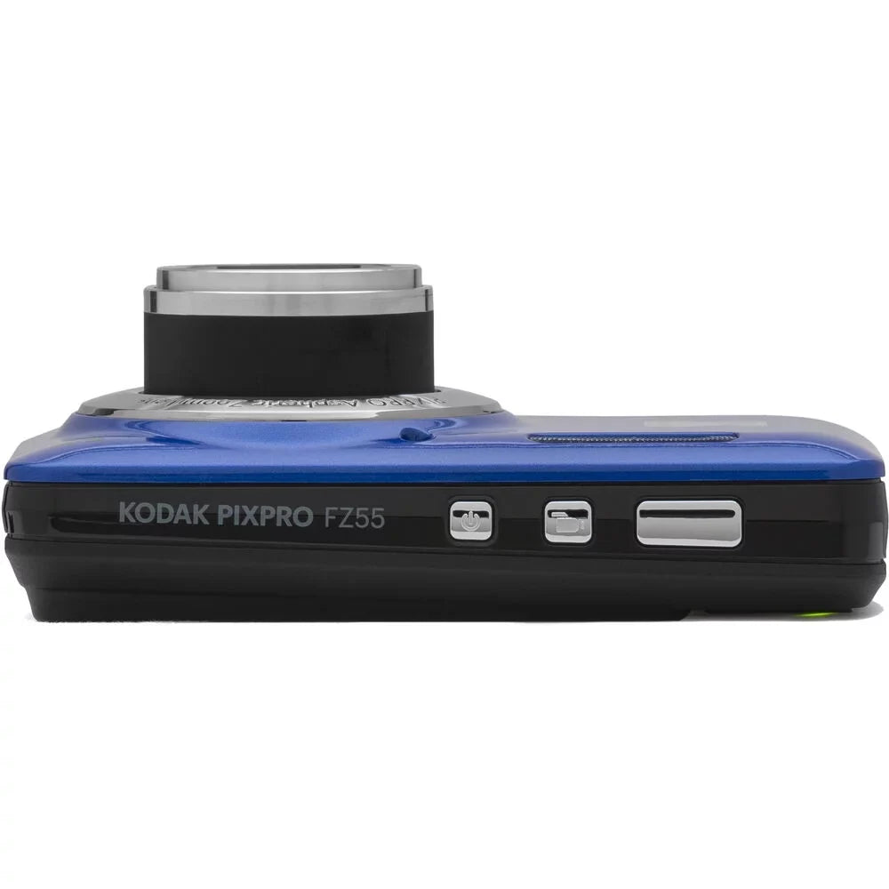Kodak  FZ55 Digital Camera (Blue) + Extra Battery +Tripod + 1 Yr Warranty -64GB Kit