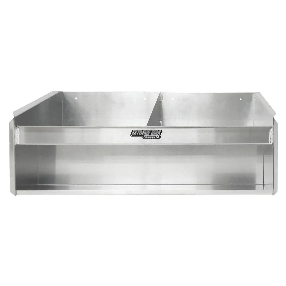 Extreme Max 5001.6038 Double Helmet Bay Aluminum Cabinet Organizer for Enclosed Race Trailer Shop Garage Storage