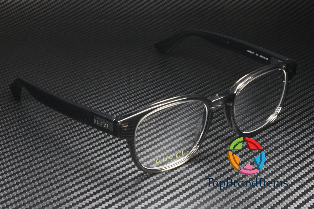 GG0927O 004 Rectangular Square Grey Shiny Demo Lens 49 mm Men's Eyeglasses