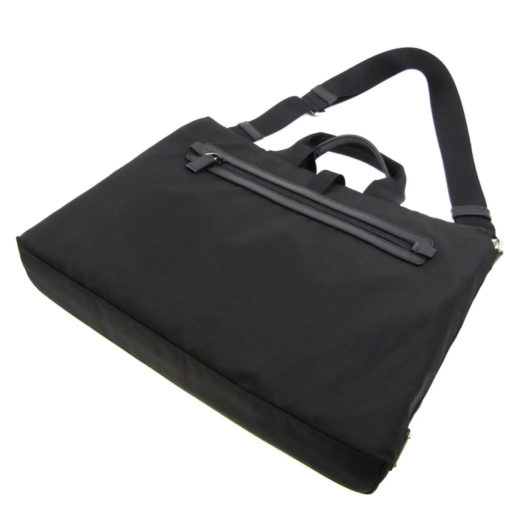 Pre-Owned Prada Women,Men Leather,Nylon Shoulder Bag Black (Good)