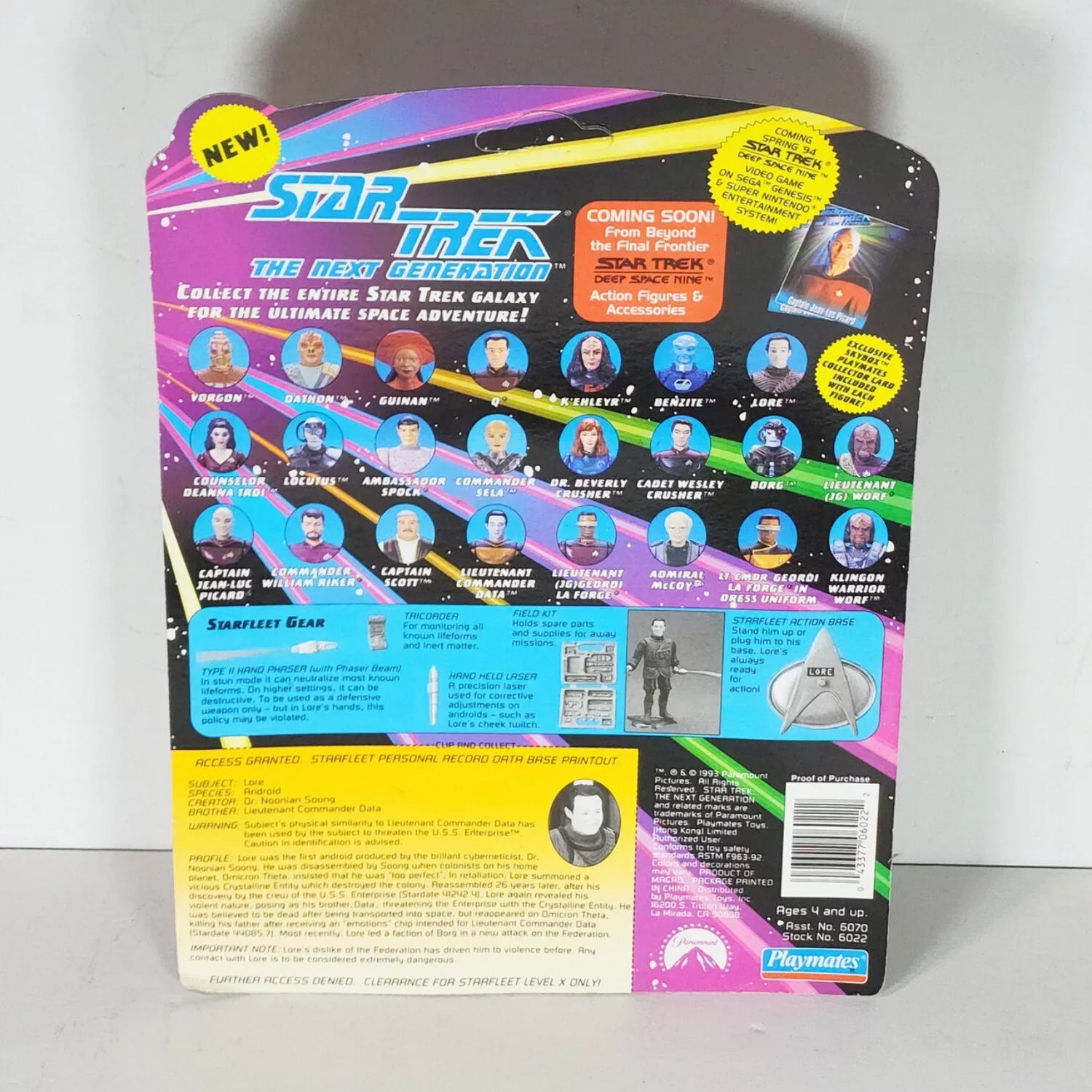 Star Trek The Next Generation Lore 4 inch Action Figure