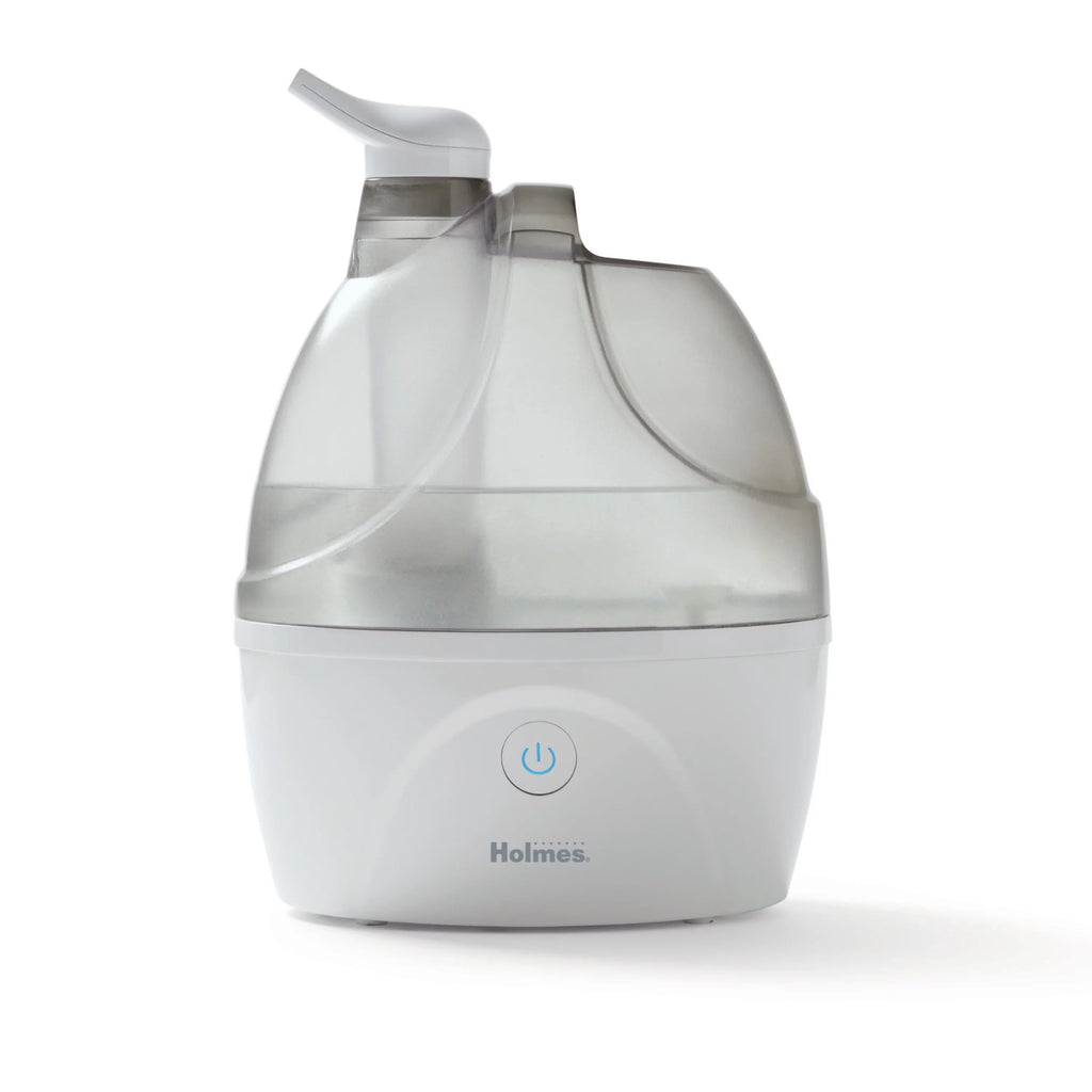Holmes Ultrasonic Cool Mist Humidifier, 0.5 Gallon Ultrasonic Humidifier with Aromatherapy Tray and Antimicrobial Protection