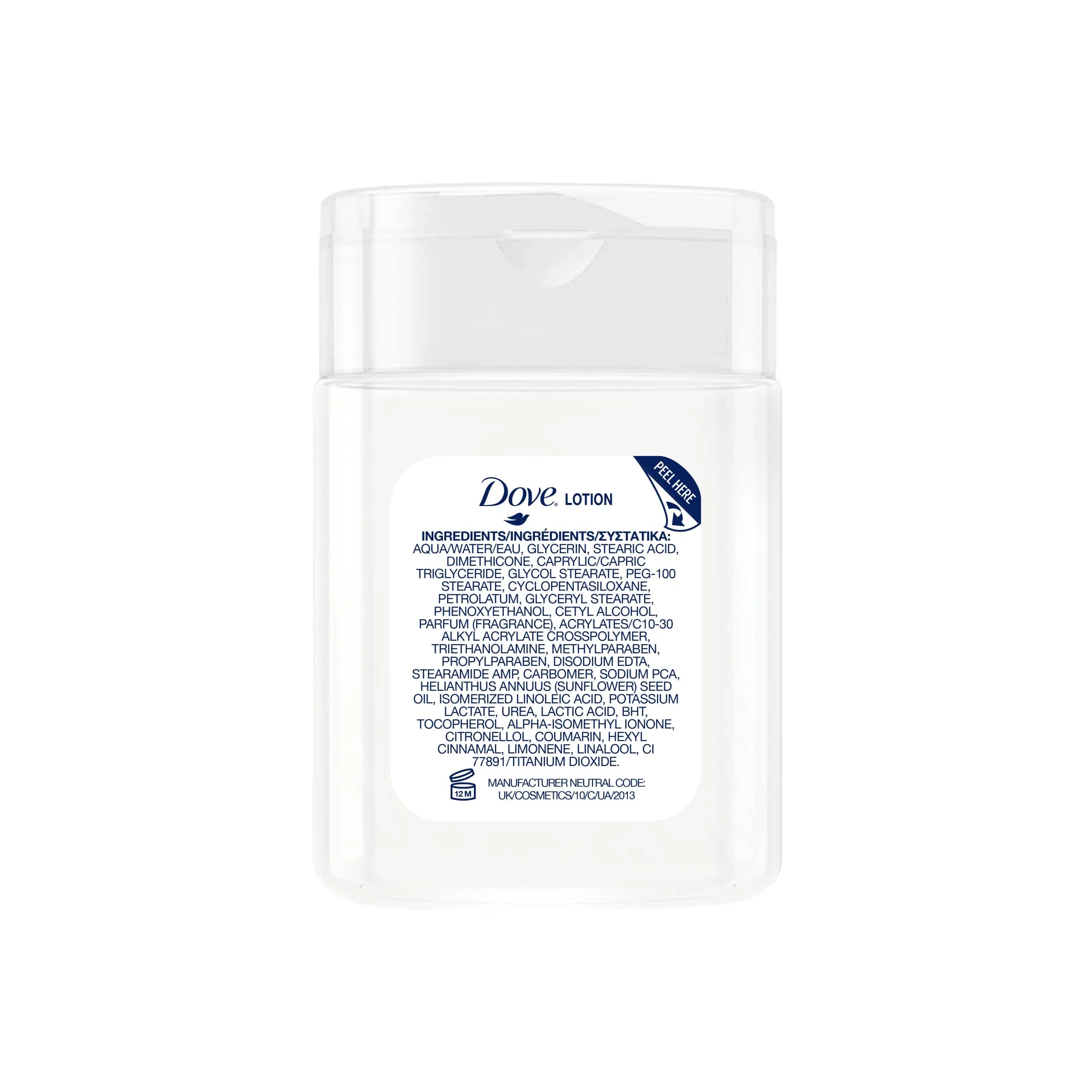 Dove Mini 1.0 Oz Hydrating Lotion For Hotels, Motels, Hospitality And Travel Use- Case Of 192