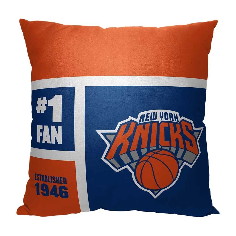 New York Knicks  "Color Block" Personalized 18" x 18" Pillow