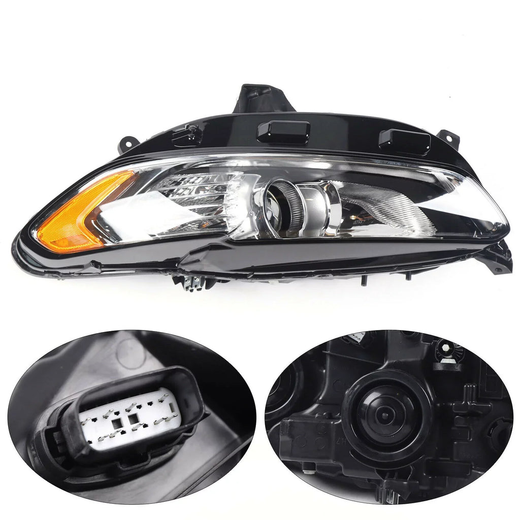 Halogen Headlight Left Driver Side Headlamp Assembly For Ford Fusion 2013-2016 Headlight Light Lamp  Driver Side