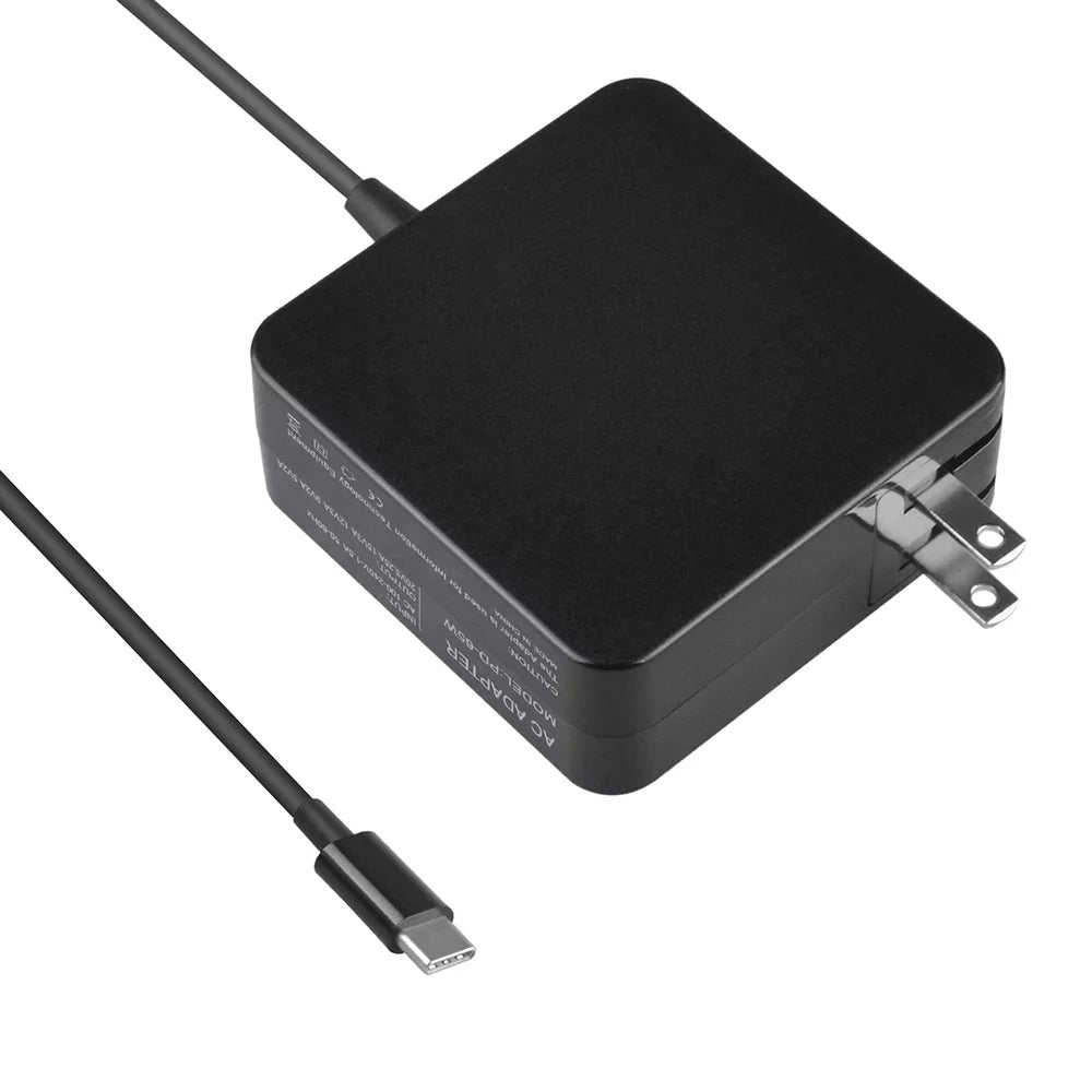 Aprelco  Type-C 65W  Adapter Compatible with Lenovo P51s, T470, T470s, T570 , x270, ThinkPad Yoga (S Series),ThinkPad Yoga 370, X1 Carbon,Asus Chrome Book C302,ZenBook 3 UX390 UX390U UX390UA