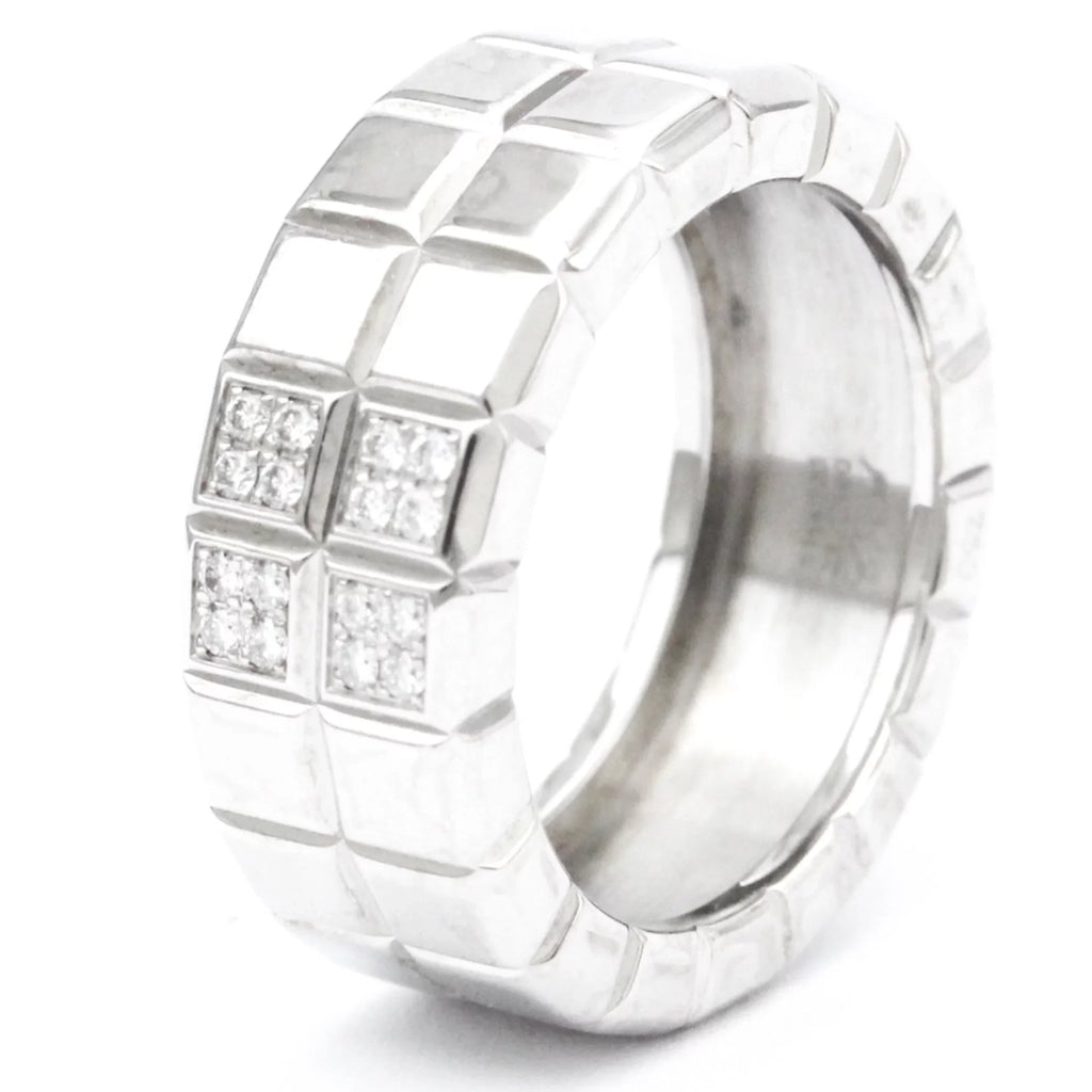 Pre-Owned Chopard Ice Cube 82/3790 White Gold (18K) Fashion Diamond Band Ring (Good)