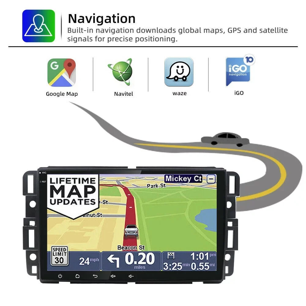 Android 10 Car Radio MP5  Player for  Sierra Chevrolet Silverado Yukon Acadia 8" Quad Core Radio Para Carro