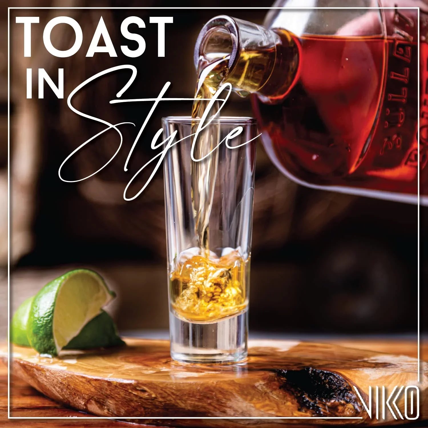 Vikko 2.2 Ounce Shot Glasses, Set of 6 Small Liquor and Spirit Glasses, Durable Tequila Bar Glasses For Alcohol and Espresso Shots, 6 Piece Shooter Glass Set (Niki)