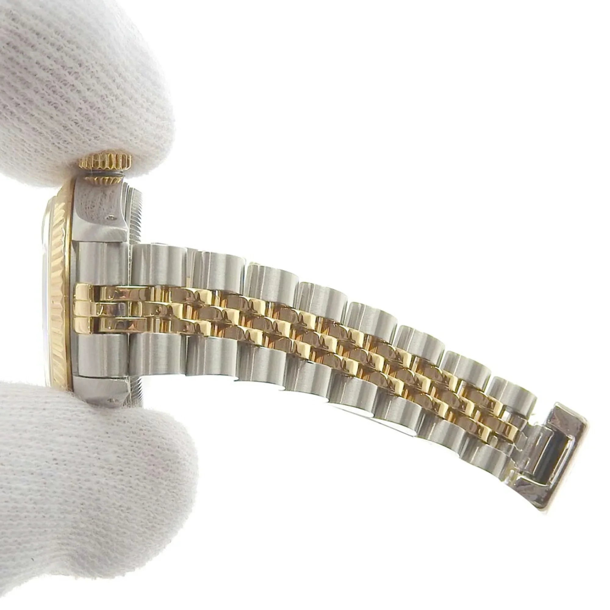Pre-Owned Rolex Datejust combination automatic watch champagne gold dial 98 series 54g 79173 2023/09 (Like New)