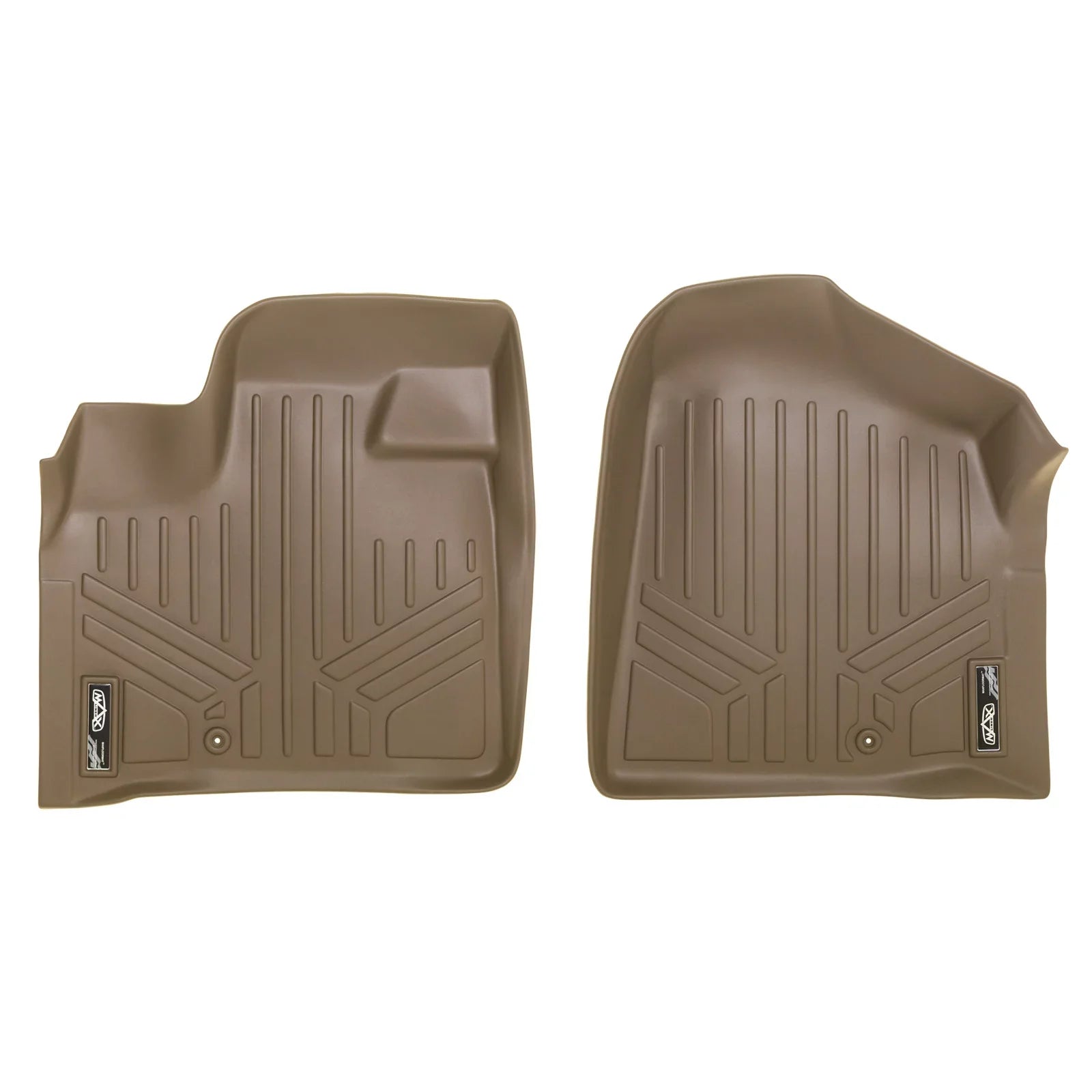 Smartliner Front 1st Row Floor Liner Mat Tan for 2008-2020 Dodge Grand Caravan