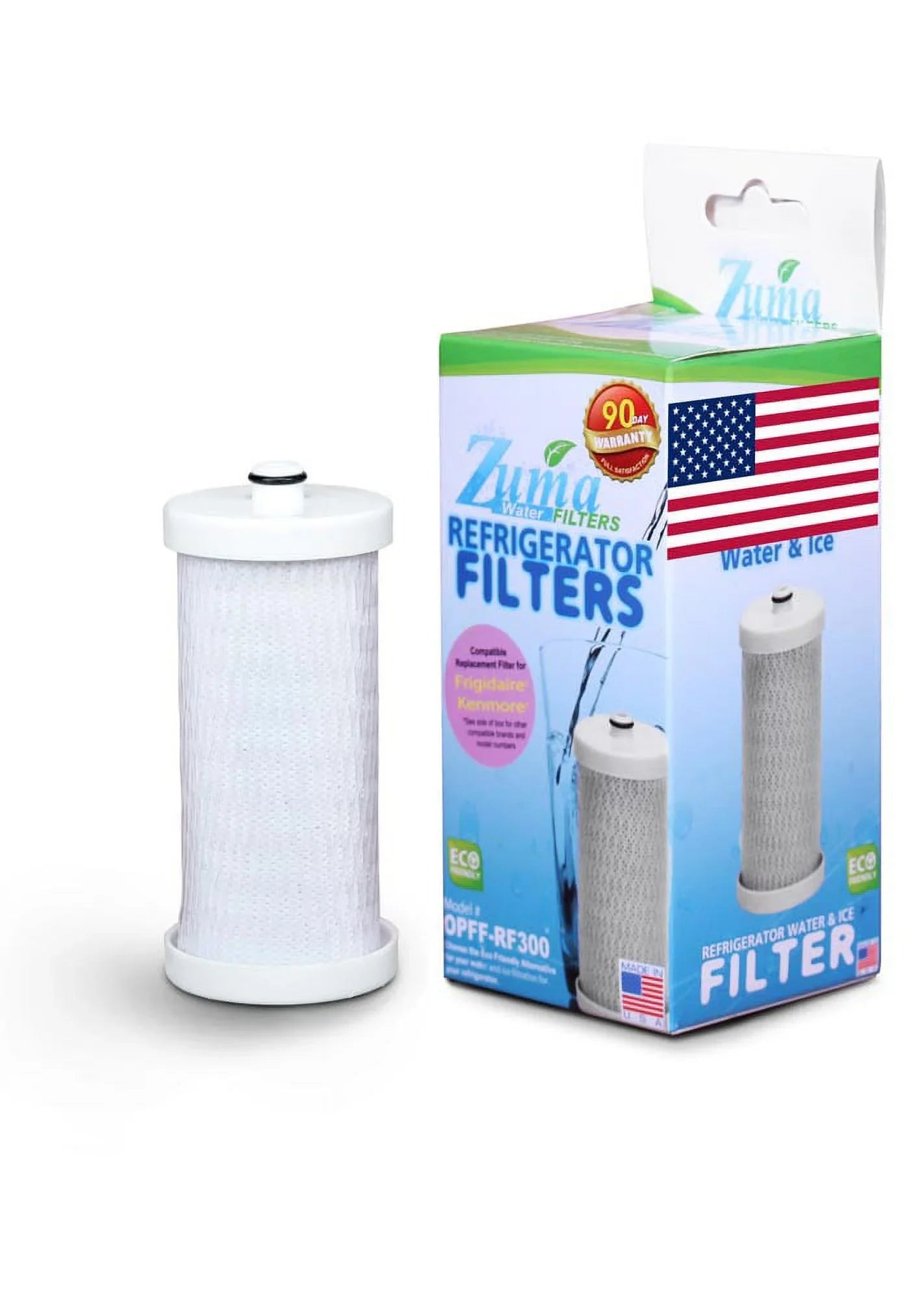 Brand , Water and Ice Filter , Model # -RF300 , Compatible with Frigidaire® -100 - 994 - Made in U.S.A.