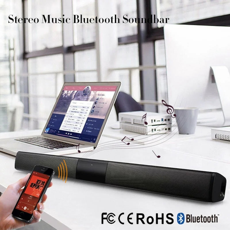 3D Portable Home Wireless Speakers System Soundbar Sound Bar Bluetooth Bluetooth V4.2  Sound Bar