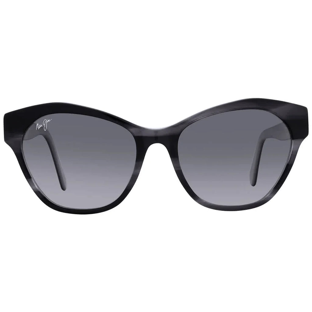 Maui Jim Kila Neutral Grey Browline Ladies Sunglasses GS819-02A 54