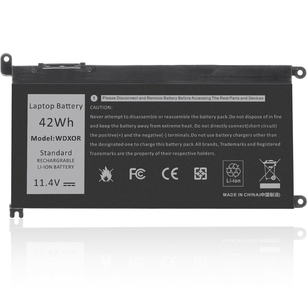 3-Cell 42Wh  WDX0R Battery for Dell Latitude 3180 3190 3300 3379 3380 3390