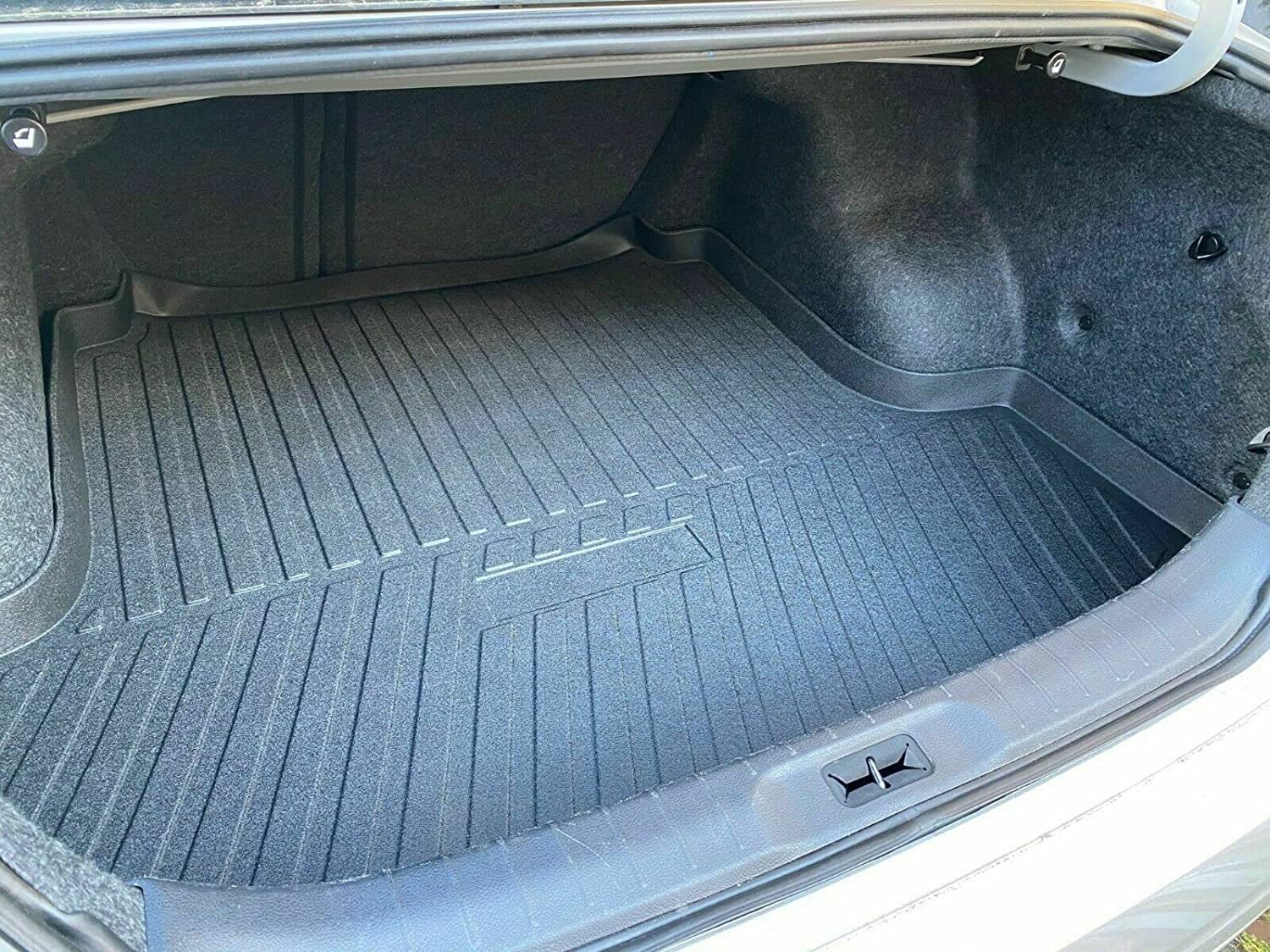 Cargo Liner – Trunk Mat for Nissan Altima 2013-2023 – Weather-Resistant Trunk Mats for Cars with Raised Lip – Non-Slip Car Trunk Mat Rubber – Easy to Install – Laser Pre-Cut Design