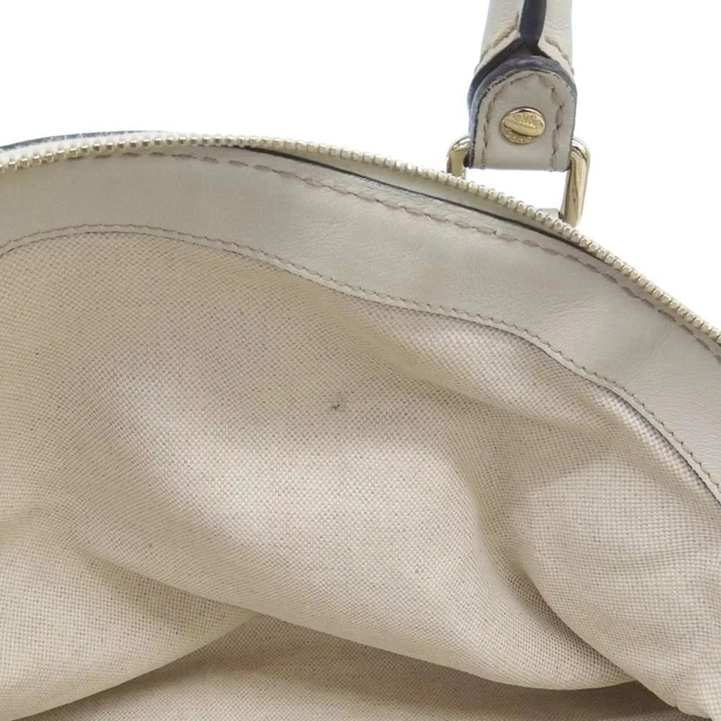 Pre-Owned Gucci  handbag tote bag  canvas leather beige 223974 506631 (Good)