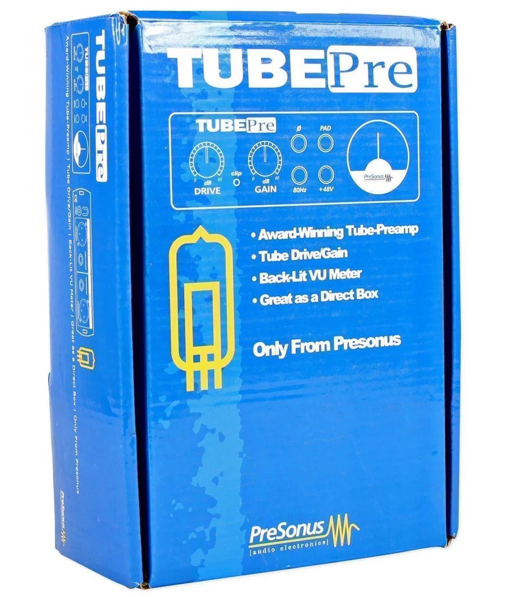 PreSonus TubePre V2 Vacuum Tube Preamp/ Direct Box and (2) 6'  Cables
