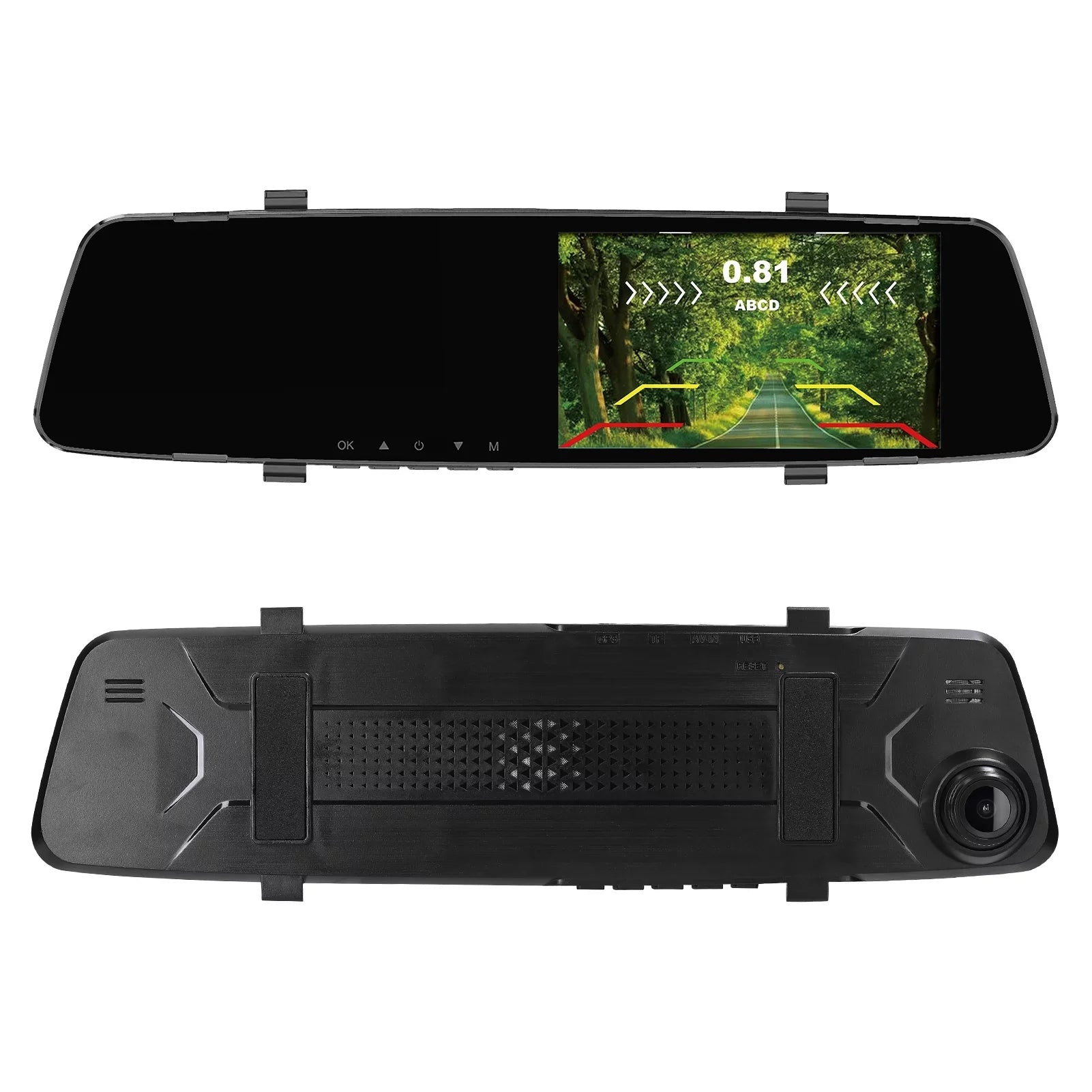 Apexeon Dash Camera,Reco Support Camera 4.3 Inch Screen Reverse Radars Rear Dual Dash Camera 1080P  Dash Cam Rear Nebublu