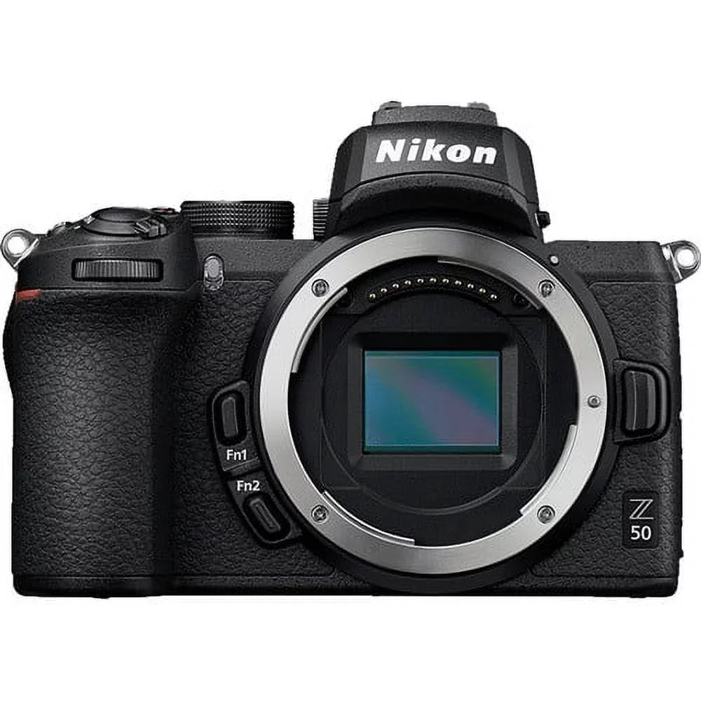 Nikon Z50 Mirrorless Camera with  Z  16-50mm  Lens + 2 Pack 32GB SanDisk Card + Case + Tripod + ZeeTech Accessory Bundle