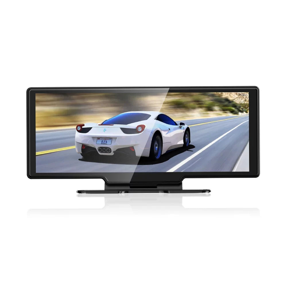 4K Front & Rear  Dash Camera with 10.26 Inch Touchscreen - Android Auto Compatible, Built-in WiFi, G-Sensing, Loop Recording, Hands-Free Calling