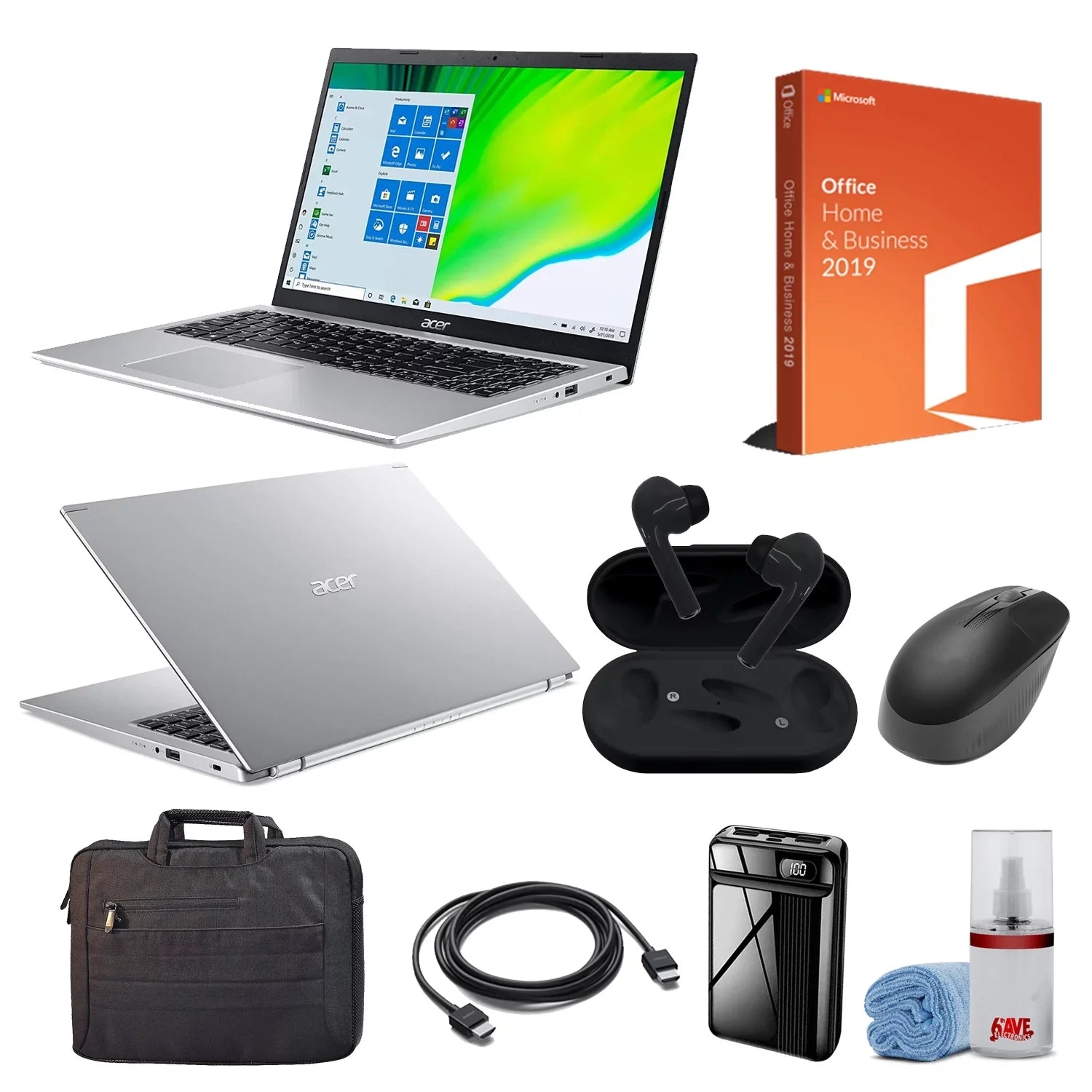 Acer Aspire 5 A515-56-36UT Slim Laptop (Bundle) With Accessories