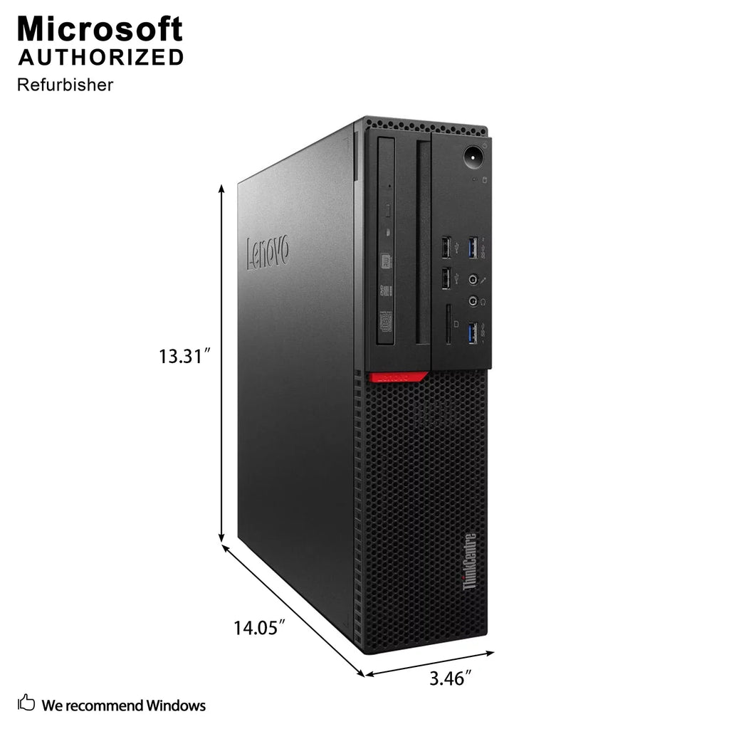 Lenovo ThinkCentre M800  High Performance Desktop Computer, Intel Quad Core i5-6400 up to 3.3GHz, 8G DDR4, 512G , , WiFi, , 4K Support, , , Win10 Pro 64 En/Sp/Fr Used Grade A