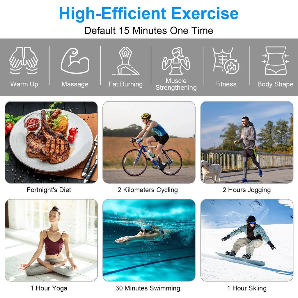 iMounTEK Muscle Stimulator Workout Equipment Abdominal Toning Belt  Training Fitness Equipment Waist Trimmer Belt, 6 Modes, 18 Intensity Levels, Home Office Equipment