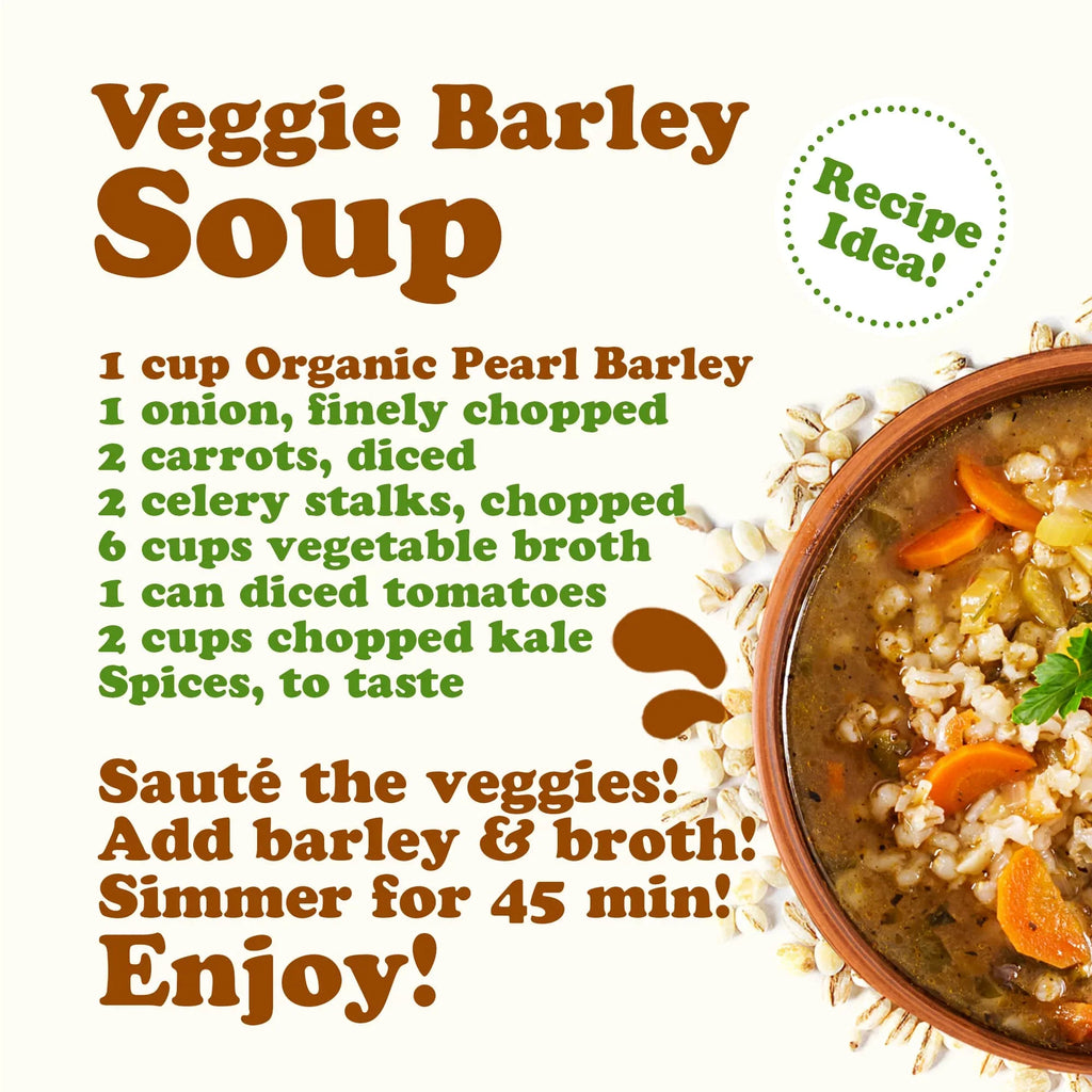 Organic Pearl Barley, 24 Pounds — Non-, Kosher, Raw, Vegan — by Food to Live