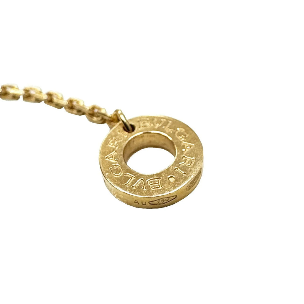 Pre-Owned  Bvlgari Diva Dream Necklace Malachite Diamond K18PG D0.28ct Pink Gold 7.3g Ladies Pendant (Good)