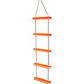 Sea-Dog Line 582501 Portable Emergency 5 Step Boarding Ladder, High-Visibility Orange Polycarbonate and Nylon Rope