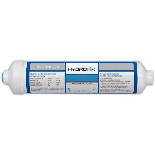 Package Of 3  -10Q Hydronix Inline Coconut Carbon Filter