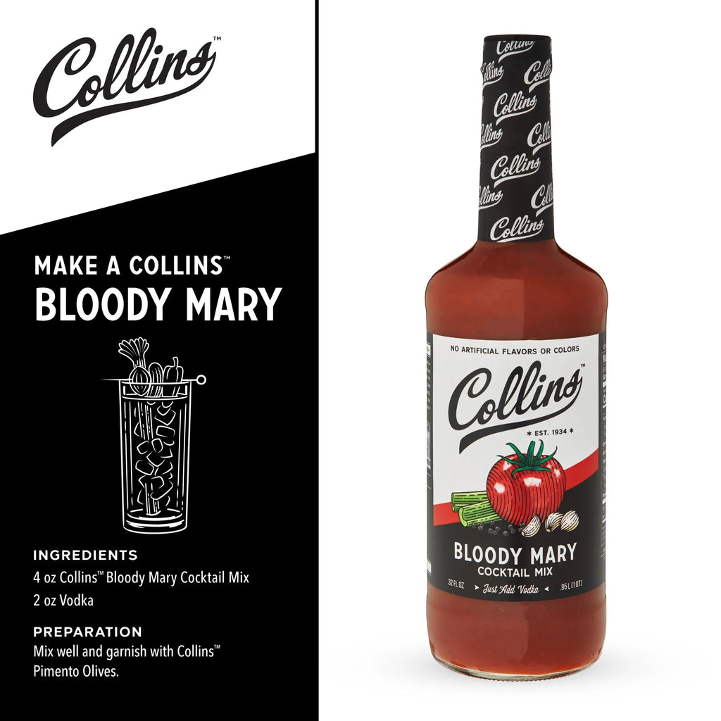 Collins Ultimate Bloody Mary Kit - Set of 7 Bar Accessories for Making Drinks