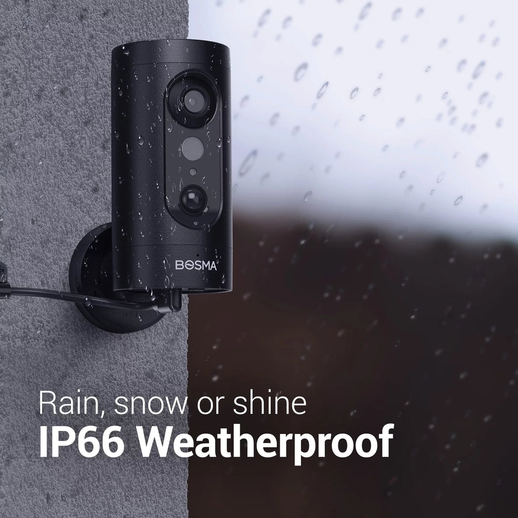 Bosma DI4001  1080p Full  Outdoor Wi-Fi Security Camera with Spotlight