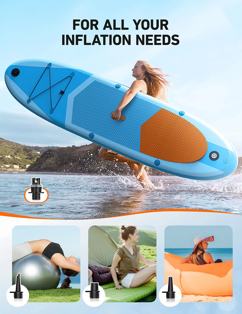 Paddle Board Pump, 20  High-Pressure  Electric Pump