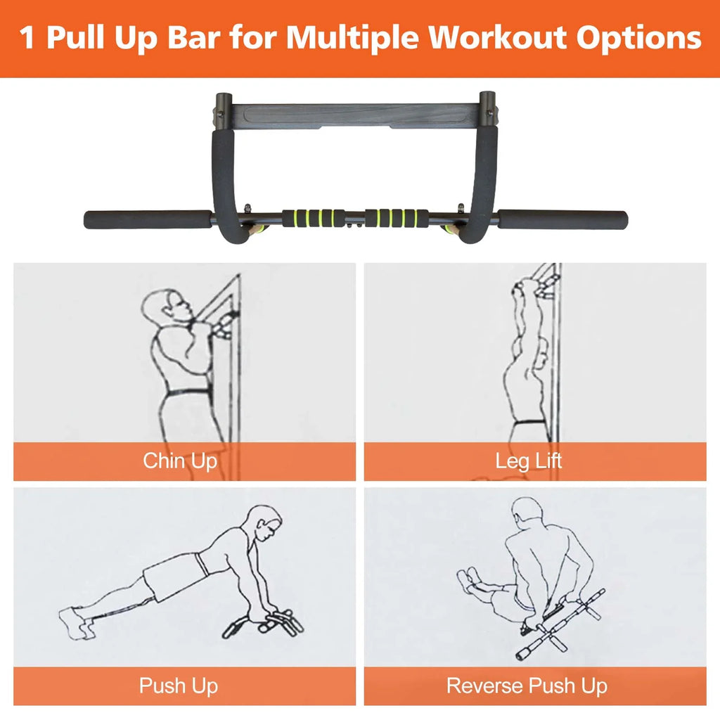 Wide & Narrow Pull-Ups Sponge Grip High-Quality Service Pull-Up Bar Home Gym
