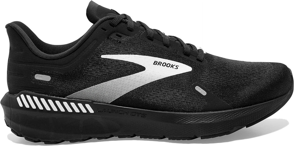 Brooks Men s Launch  9 Supportive Running Shoe 10 Black/White
