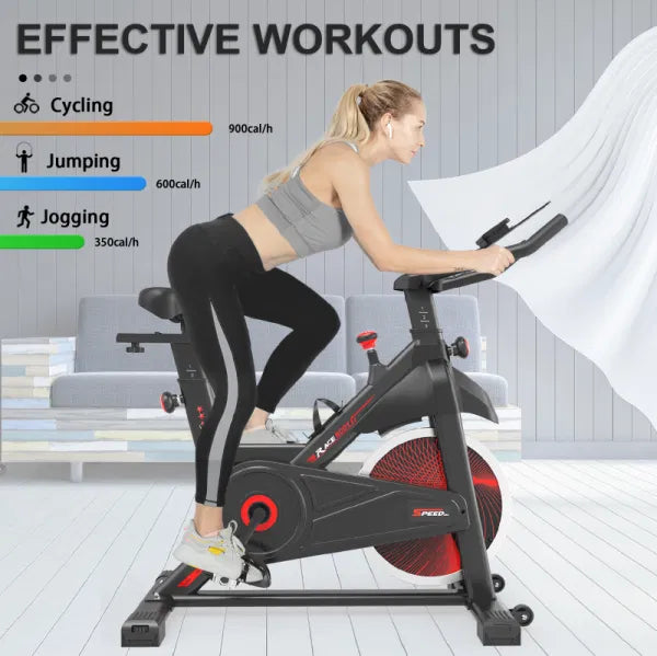 Cycling Exercise Bike Stationary, Home Gym Workout Fitness Bike with Comfortable