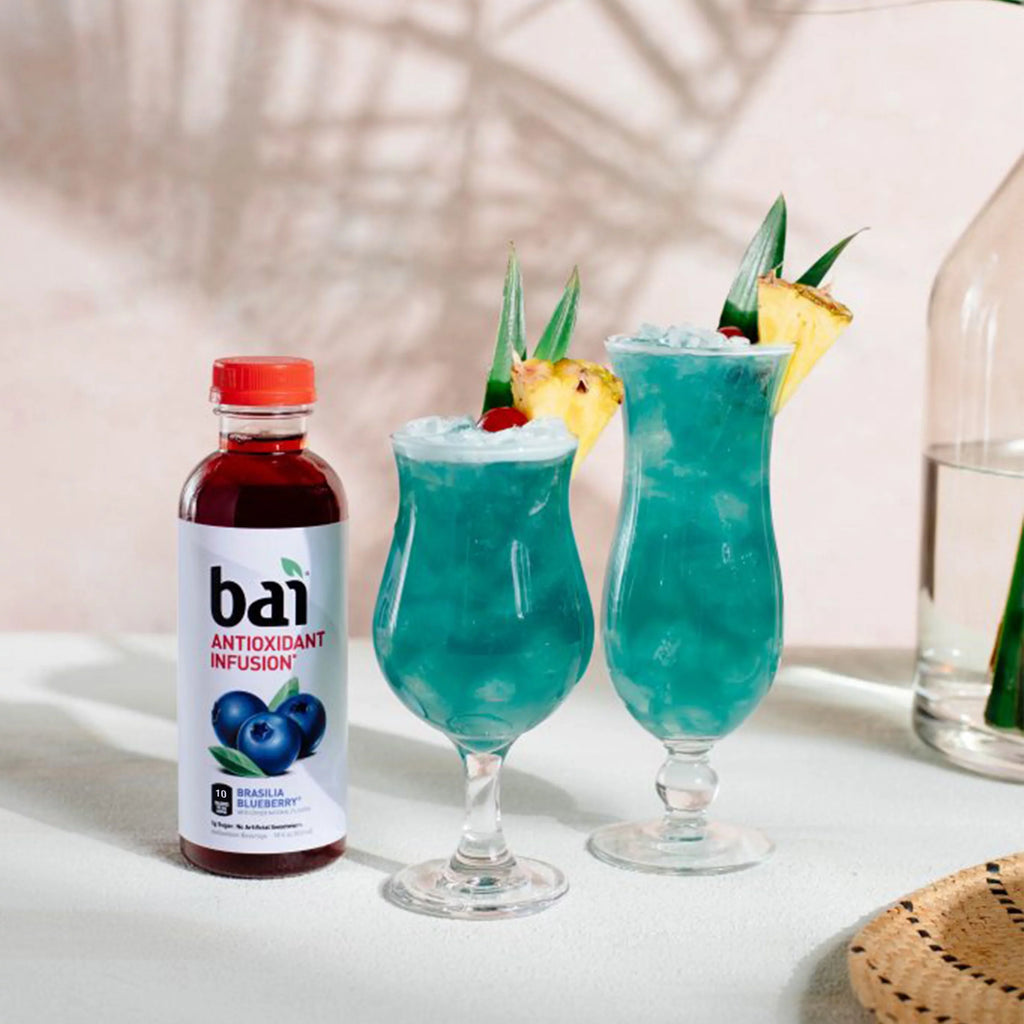 Bai Gluten-Free, Brasilia Blueberry, Antioxidant Infused Drink, 18 Fl Oz, 12 Pack Bottles