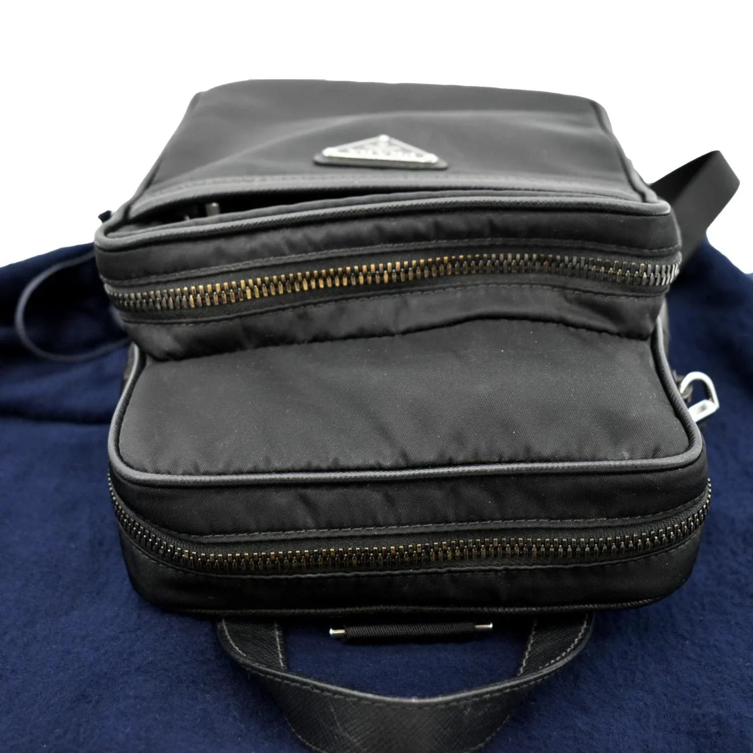 Pre-owned  2vz026 Nylon Backpack Bag Black