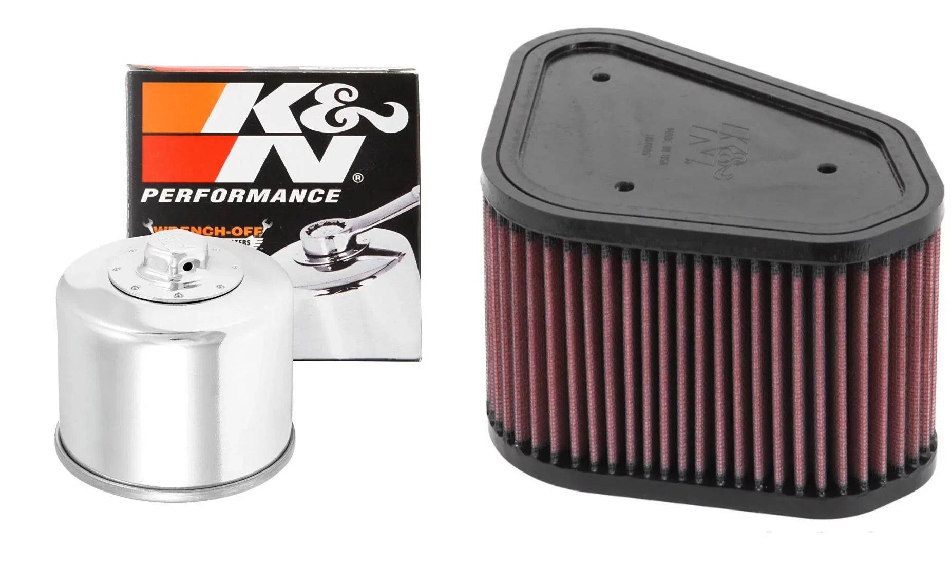 K&N Air and Oil Filter Chrome Kit for /  KFX700 2005
