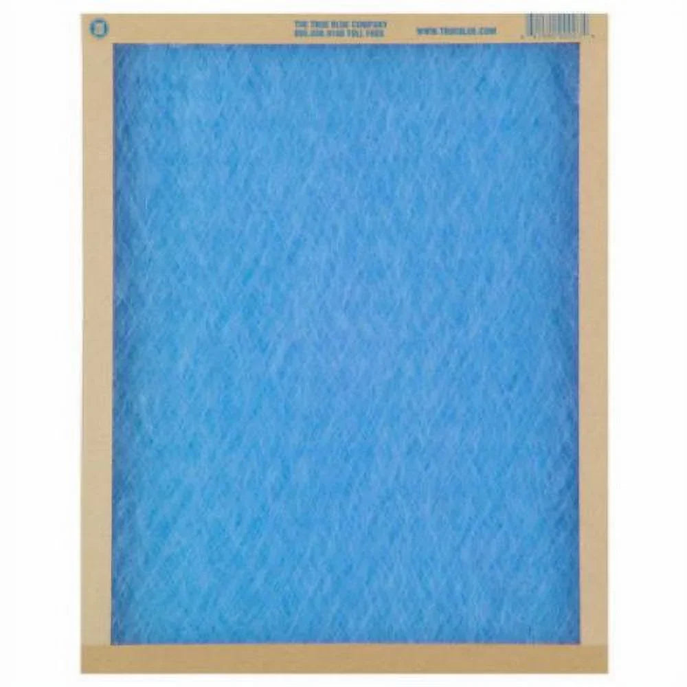 True Blue 120201 20" x 20" x 1" Flat Panel Spun Fiberglass Disposable Furnace Air Filter  2 - Quantity of 12
