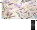 Bestwell Purple Lavender Floral Beach Towel Oversized Towel Blanket, Thin Lightweight Microfiber Sand Free Quick Dry Towel, 30”X60” Multipurpose Pool Bath Yoga Swim Shower Towel