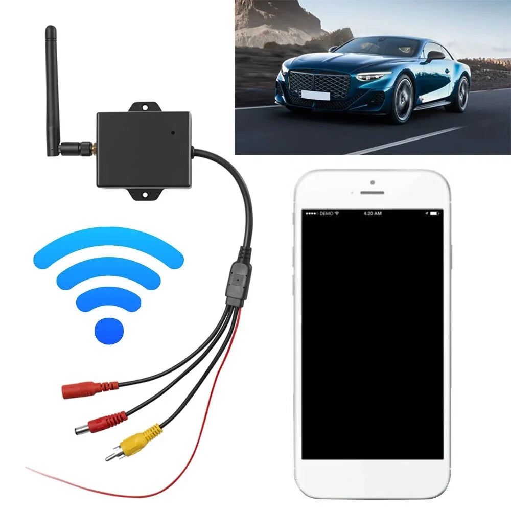 Convert your Wired Rear View Camera to Wireless with this Car Reversing Camera  to Wifi Transmitter Module - 2.4G Wireless - Easy Installation